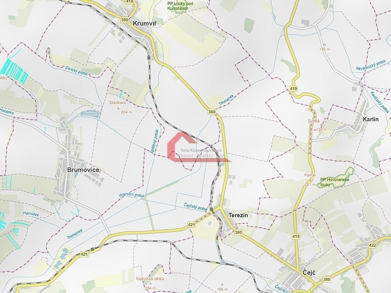Prodej, soubor pozemků  smíšeného využití, Brumovice , možnost i zvlášť, CP: 28775m2